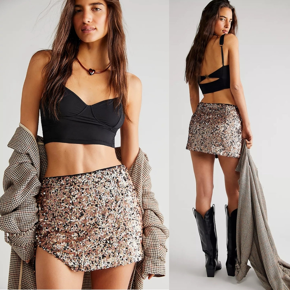 NWT Free People  Sequin Mini